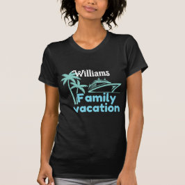 Bewerkbare vakantiecruise t-shirt