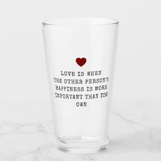 Bewerkbare Valentijnsliefdescitaat Glas