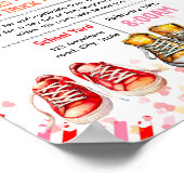 Bewerkbare valentijnssneakerdansflyer poster (Hoek)
