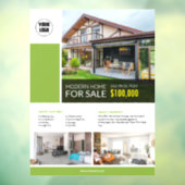 Bewerkbare vastgoed vensterklemming raamsticker (Vel 3)