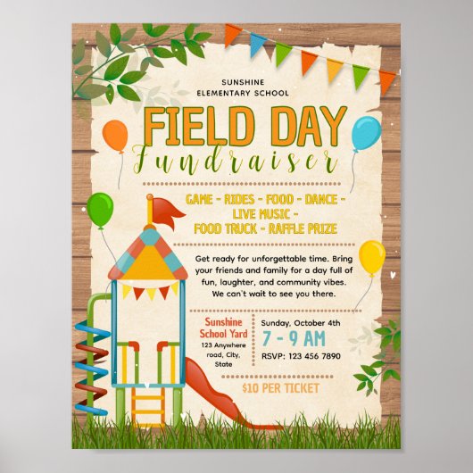 Bewerkbare velden dag Flyer Poster (Voorkant)
