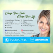 Bewerkbare vensterkoppeling voor tandartsservices raamsticker (Vel 3)