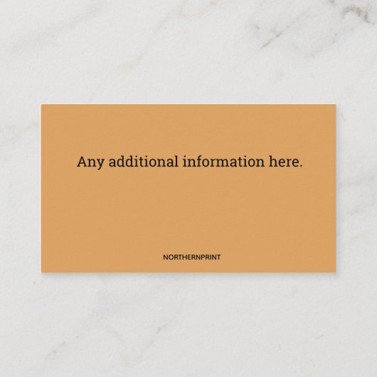 Bewerkbare vensterwas visitekaartje (Achterkant)