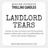 Bewerkbare verhuurder Humor Candle Labels (Voorkant)