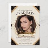 Bewerkbare Verjaardag Afstuderen Foto Sparkling Li Kaart (Voorkant / Achterkant)