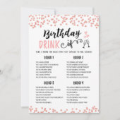 Bewerkbare Verjaardag DRINK IF Verjaardagsspel Kaa Kaart (Voorkant)