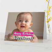 Bewerkbare Verjaardag Kaart – Sweet Cake Design Di (Gele Bloem)