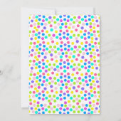 Bewerkbare verjaardag uitnodiging meisje leeftijd  (Achterkant)