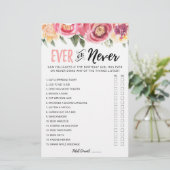 bewerkbare verjaardagsgame ooit of nooit (Staand voorkant)