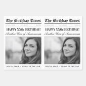 Bewerkbare Verjaardagskrant Bloemenboeket Inpakpapier Vel (Voorkant 2)