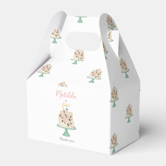 bewerkbare verjaardagstaart bedankdoosjes (Achterkant)