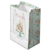 bewerkbare verjaardagstaart medium cadeauzakje (Voorkant Gekanteld)