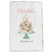 bewerkbare verjaardagstaart medium cadeauzakje (Voorkant)