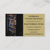 Bewerkbare verkoopautomaat en service visitekaartje (Voorkant)