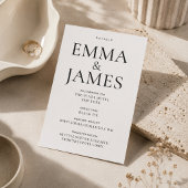 Bewerkbare Verticale Typografie Luxe Details Kaart