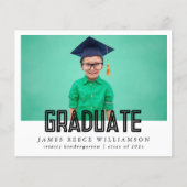 Bewerkbare vet foto kleuterschool Afstudeerder aan (Voorkant)