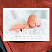 bewerkbare VETTE ONTMOET NIEUWE collage baby geboo Aankondiging