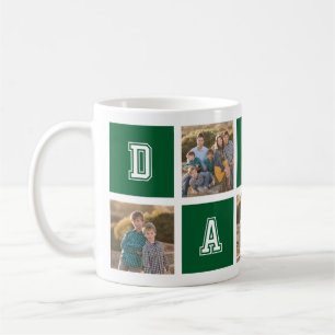 Bewerkbare Vierkante Kleur Varsity Daddy Fotocolla Koffiemok