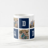 Bewerkbare Vierkante Kleur Varsity Daddy Fotocolla Koffiemok (Center)