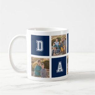 Bewerkbare Vierkante Kleur Varsity Daddy Fotocolla Koffiemok