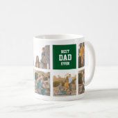 Bewerkbare vierkante kleurvariëteit beste papa ooi koffiemok (Voorkant rechts)