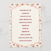 Bewerkbare Vintage Aardbei Café Menu Sjabloon (Voorkant)