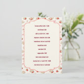 Bewerkbare Vintage Aardbei Café Menu Sjabloon (Staand voorkant)