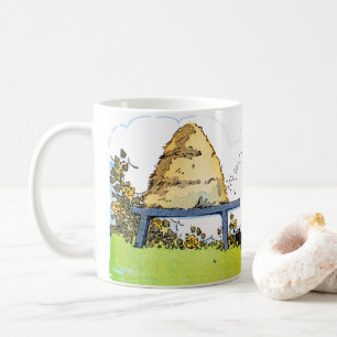 Bewerkbare Vintage Bijenkorf Promotiebeker Koffiemok