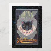 Bewerkbare Vintage Halloween Grappig Feestdagenkaart (Voorkant / Achterkant)