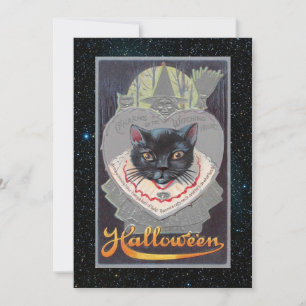 Bewerkbare Vintage Halloween Grappig Feestdagenkaart