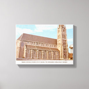 Bewerkbare vintage reisfotografie canvas afdruk