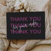 Bewerkbare visitekaartje bedankkaart