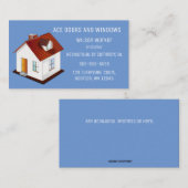 Bewerkbare Visitekaartjes voor Windows en deuren (Voorkant / Achterkant)