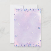 Bewerkbare vlinder verjaardagsuitnodiging, vlinder kaart (Achterkant)