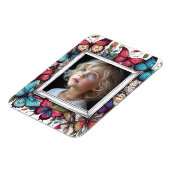 Bewerkbare vlinders Foto Lijst Magneet (Linkerzijde)