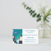 bewerkbare voedingsdeskundige visitekaartje (Staand voorkant)