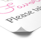 Bewerkbare voetafdrukken gedrukt poster (Hoek)