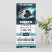 Bewerkbare voetbalbenodigdheden voor de verjaardag kaart (Staand voorkant)