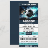 Bewerkbare voetbalbenodigdheden voor de verjaardag kaart (Voorkant / Achterkant)