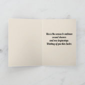 Bewerkbare Volkskunst Konijnkaart Kaart (Binnen)