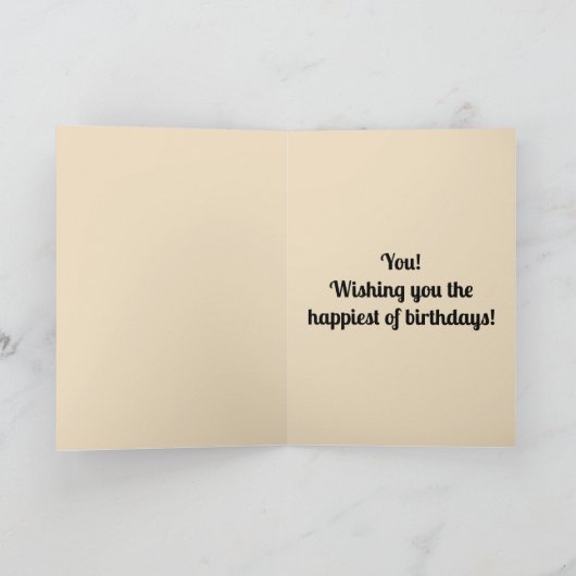 Bewerkbare Volkskunst Uil en Bloemen Kaart (Binnen)