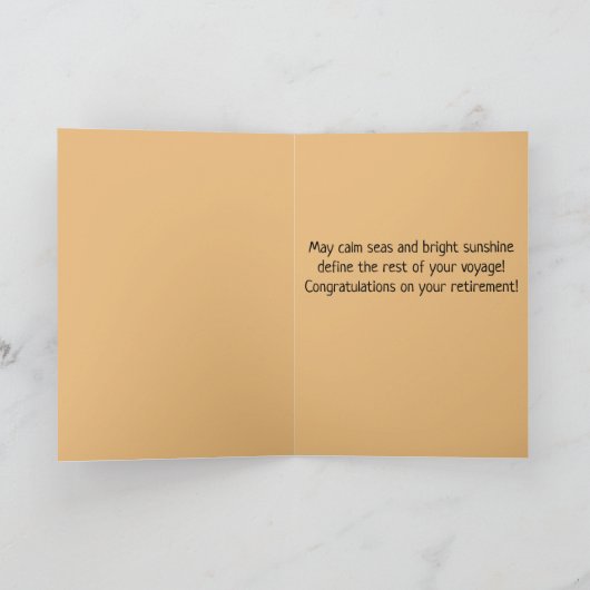 Bewerkbare volkskunst zeilschip kaart (Binnen)