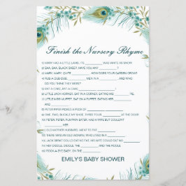 Bewerkbare Voltooi de kinderrijmpjes met antwoord