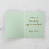 Bewerkbare vrachtwagen met konijneneieren en bloem kaart (Binnen)