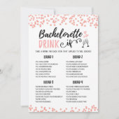 Bewerkbare vrijgezellenfeest DRINK ALS Bruidsfeest Kaart (Voorkant)