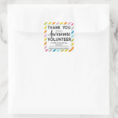 Bewerkbare Vrijwilliger Waardering Gift Label (Tas)