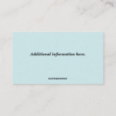 Bewerkbare Vrouw Oudere zorgverlener Companion Ser Visitekaartje (Achterkant)