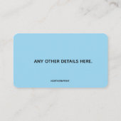 Bewerkbare Vrouw Wassen Maid Services Visitekaartje (Achterkant)