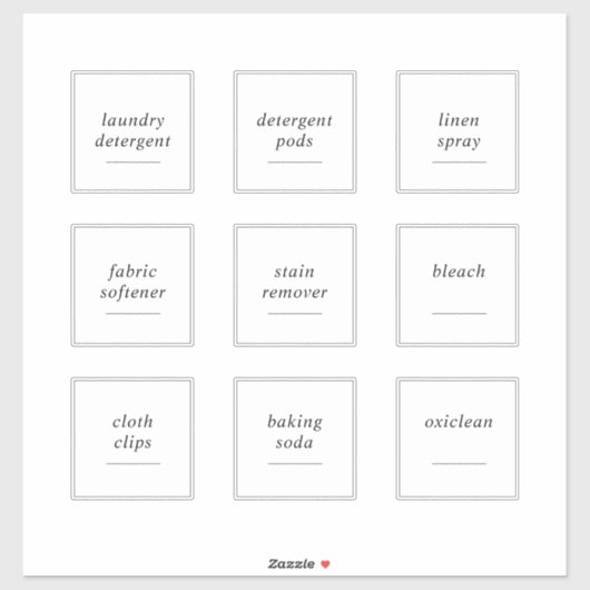 Bewerkbare wasbenodigdheden 3 inch label set (Vel)