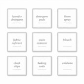 Bewerkbare wasbenodigdheden 3 inch label set (Voorkant)